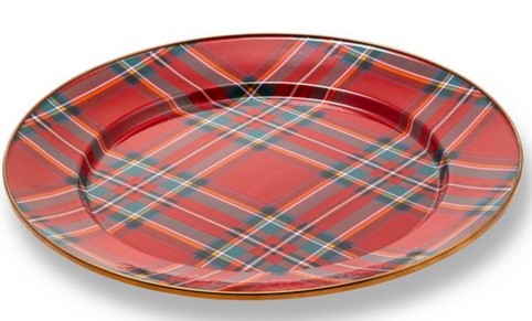 Tartastic Enamel Salad/Dessert Plate- Red