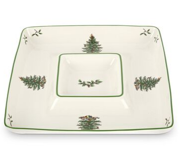 Christmas Tree Square Chip & Dip