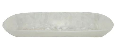 Boat Bowl Large White Swirl