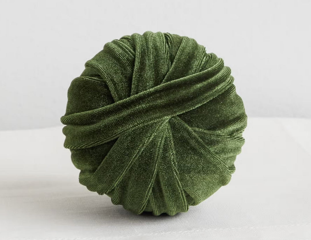 Velvet Decorative Sphere Olive Large