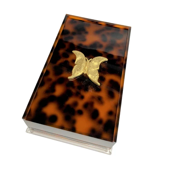 Tortoise Guest Towel Holder- Butterfly 2