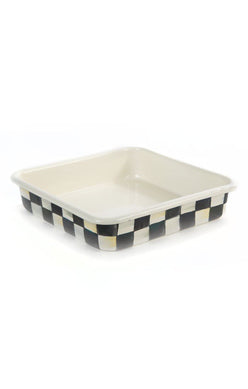Courtly Check Enamel Baking Pan-8"