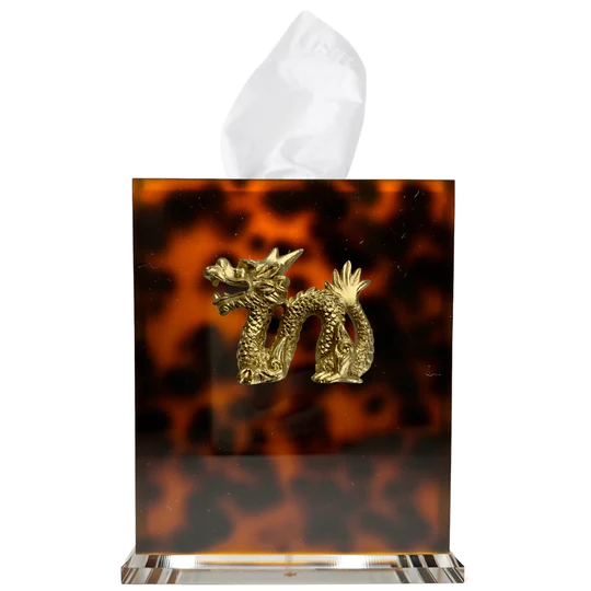 Tortoise Tissue Box- Dragon