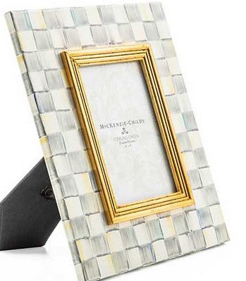 Sterling Check Enamel Frame 4"x6"