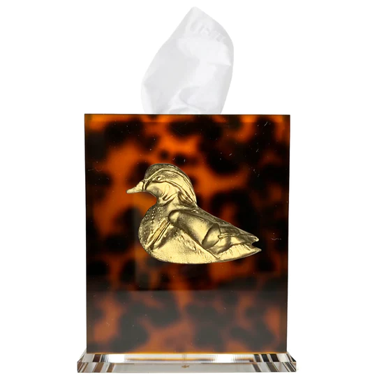 Tortoise Tissue Box- Wood Duck