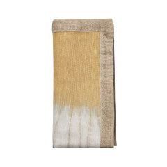 Kim Seybert Napkin Solstice Gray and Beige Set of 4