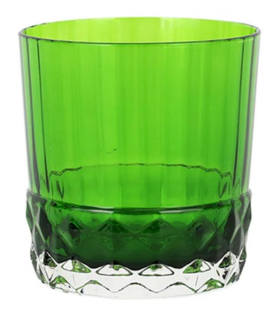 Deco Dark Green Short Tumbler Set of 4