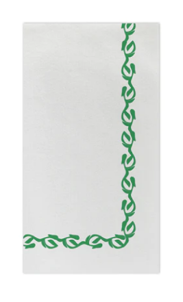 Papersoft Napkins Florentine Green Guest Towels