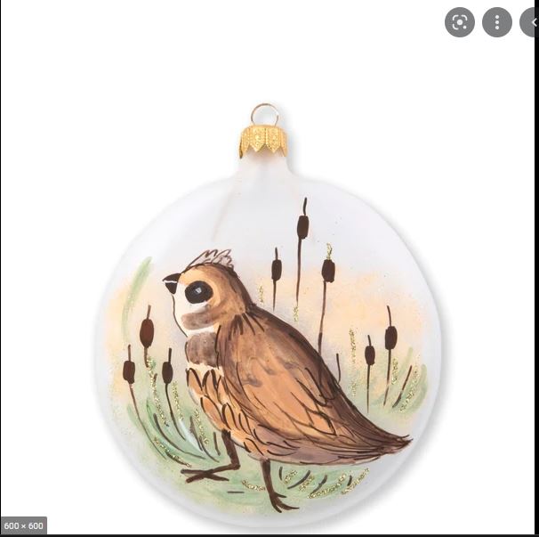 Wildlife Quail Disc Ornament