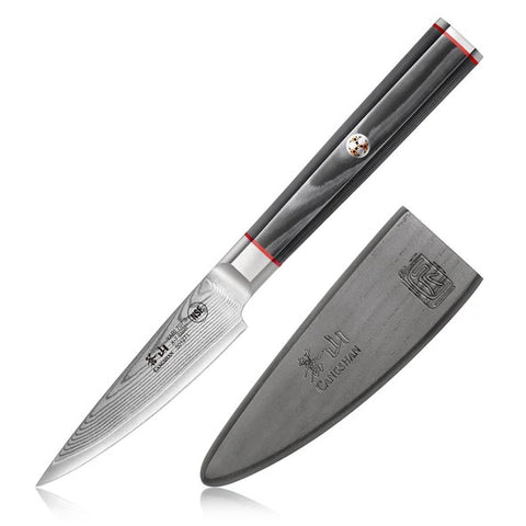 Yari Paring Knife with Sheath 3.5 inch