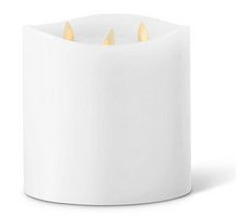 5.75in White Luminara 3 Flame Indoor Candle