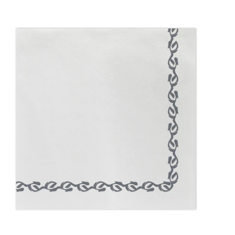 Papersoft Napkins Florentine Gray Dinner Napkins