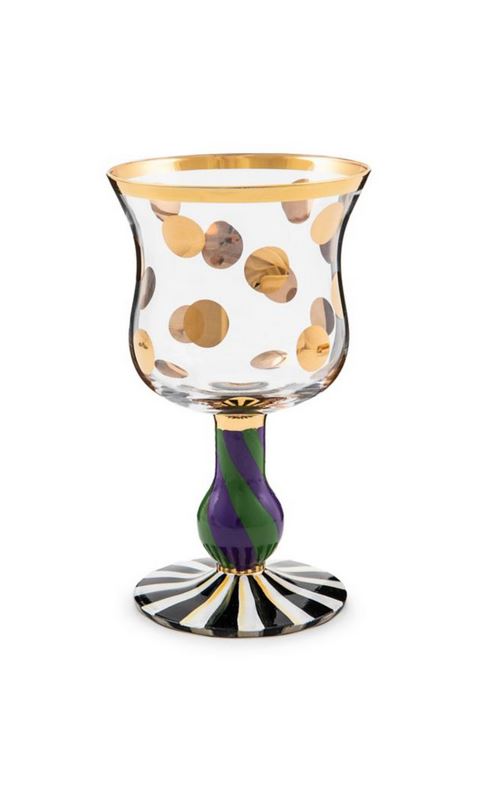 Cirque Wine Glass- Purple & Green