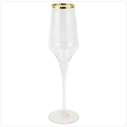 Contessa Gold Champagne Glass