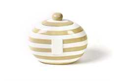 Neutral Stripe Big Cookie Jar