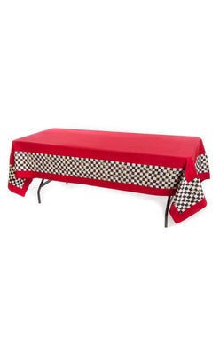 Courtly Check Red Tablecloth- Medium