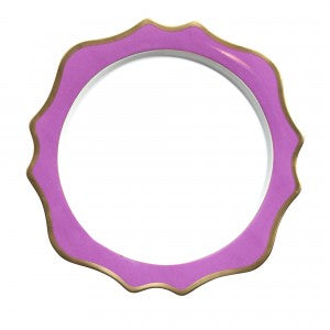 Anna's Palette Purple Orchid Charger