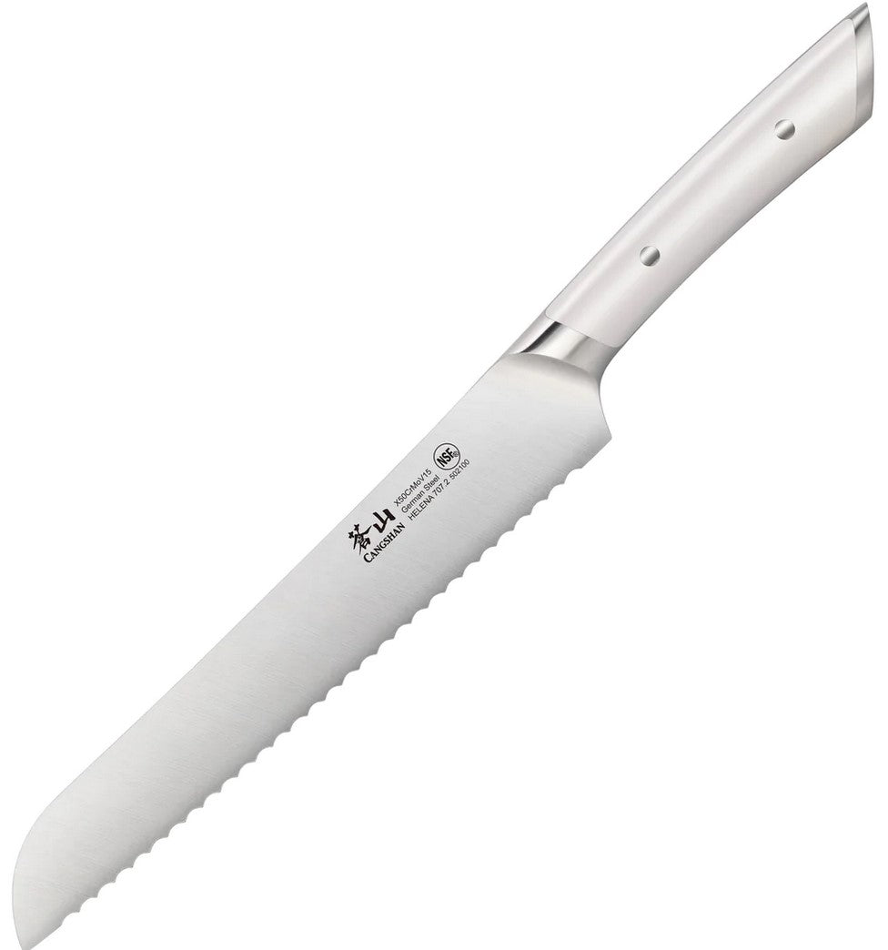 Cangshan Helena Bread Knife 8 Inch WHITE