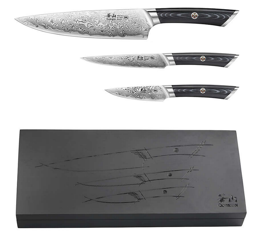 Cangshan Kuro 3pc Starter Set