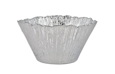 Rufolo Glass Small Deep Bowl Platinum Set of 2