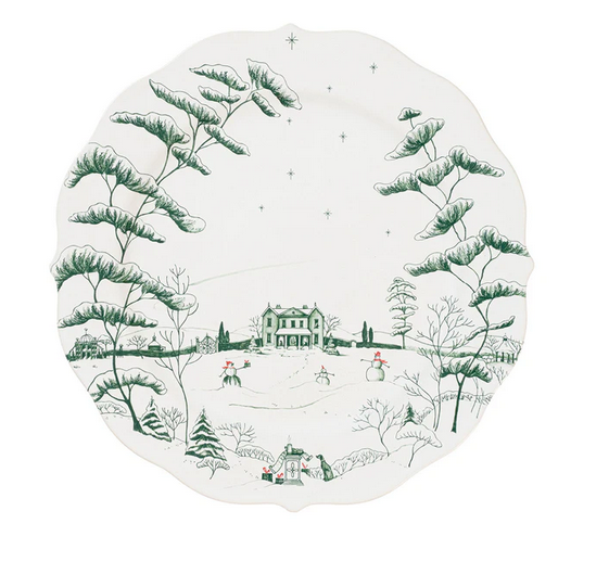 Country Estate Winter Frolic Charger - Evergreen
