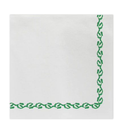 Papersoft Napkins Florentine Green Dinner Napkins