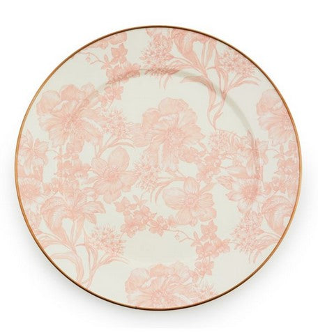 English Garden Enamel Charger - Rosy