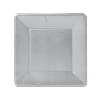 Silver Leaf Sq Salad Dessert Plates