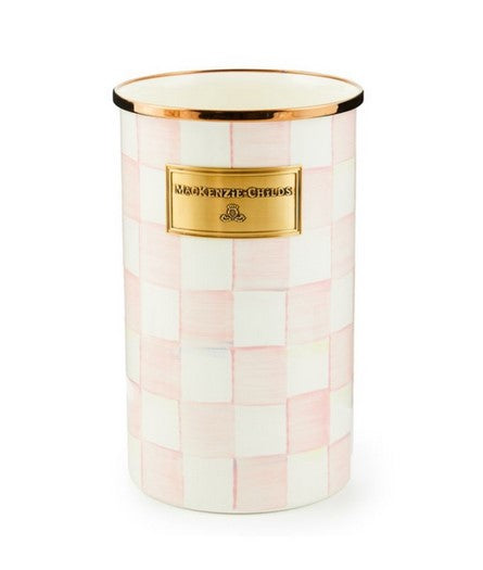Rosy Check Enamel Utensil Holder