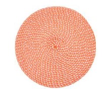 Eyelet Weave Placemat Orange Set of 8