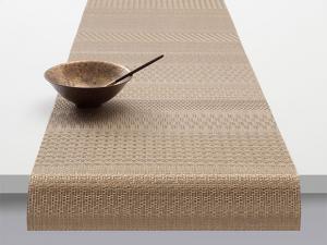 Mixed Weave Luxe Table Runner-Gold