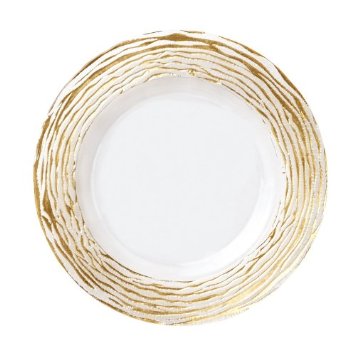 Ruffle Glass Stripe Charger