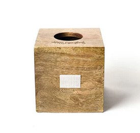 Mini Wood 5in Tissue Box