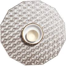 Pressed Kaleidoscope Placemat Gunmetal SEt of 6