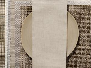 Linen Napkin 21x21 Flax Set of 9