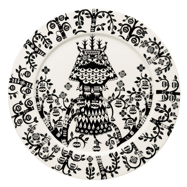 Taika Black Dinner Plate