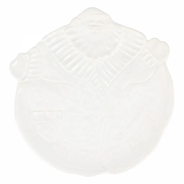 Pietra Natale Figural Santa Platter