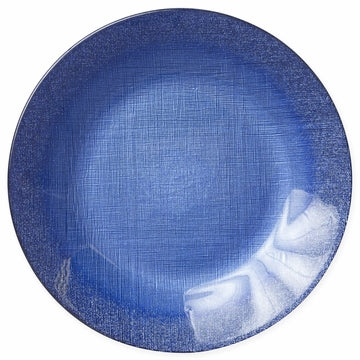 Glitter Glass Charger Cobalt