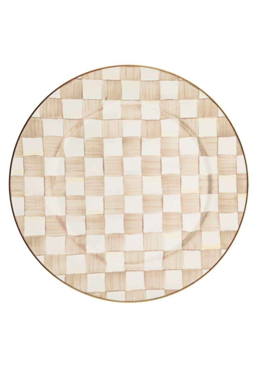 Mocha Check Serving Platter