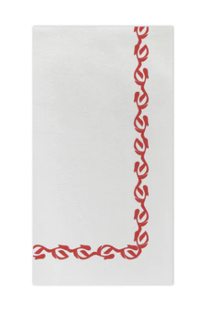 Papersoft Napkins Florentine Red Guest Towels