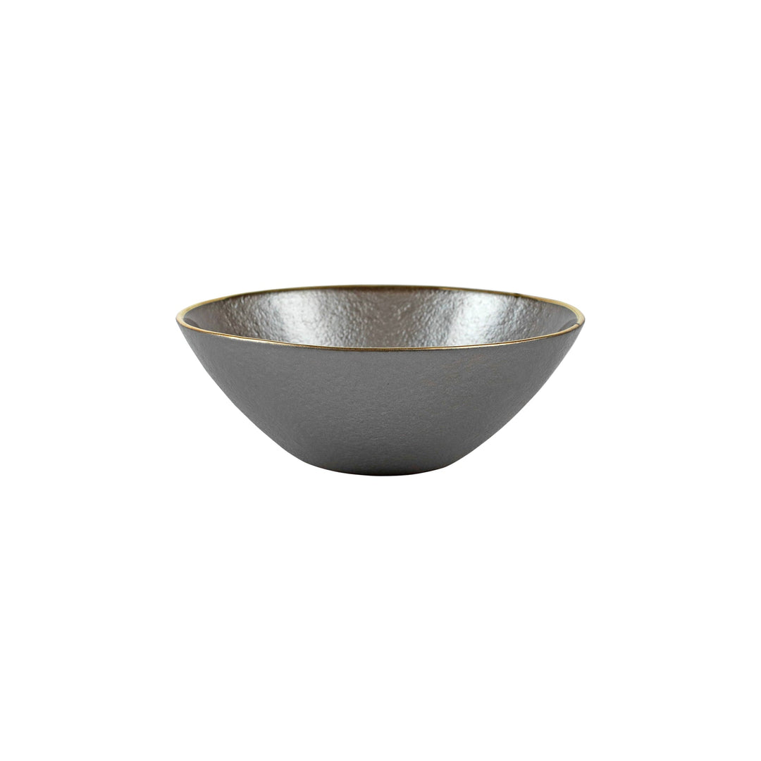 Metallic Glass Slate Small Bowl Set of 4