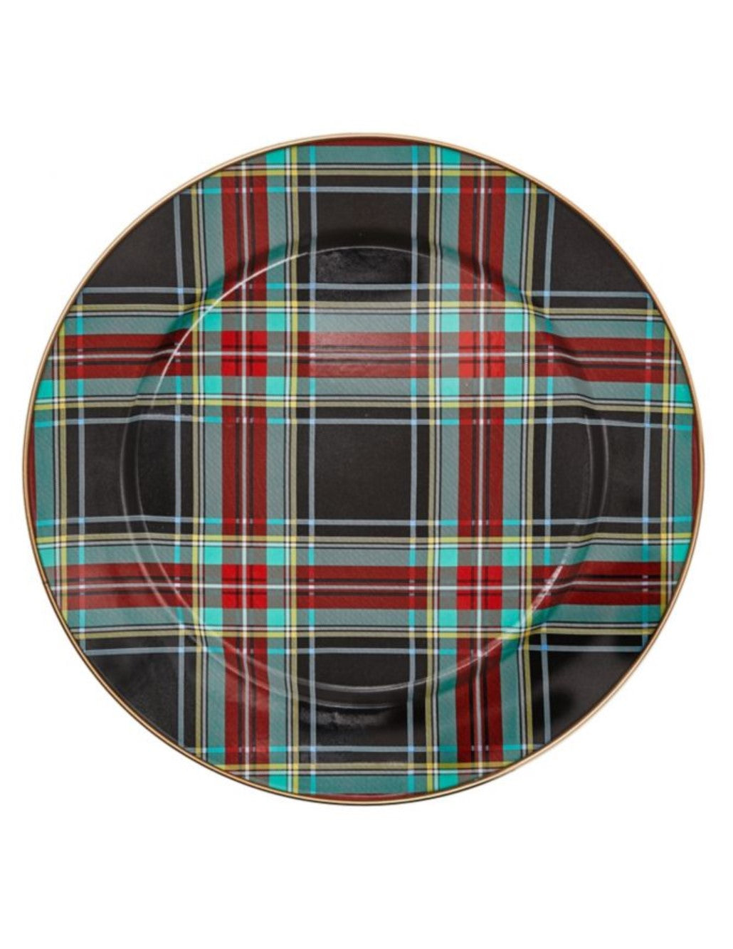 Tartan Black Charger