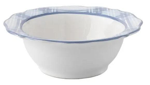 Tartan Chambray Cereal Bowl Set of 2