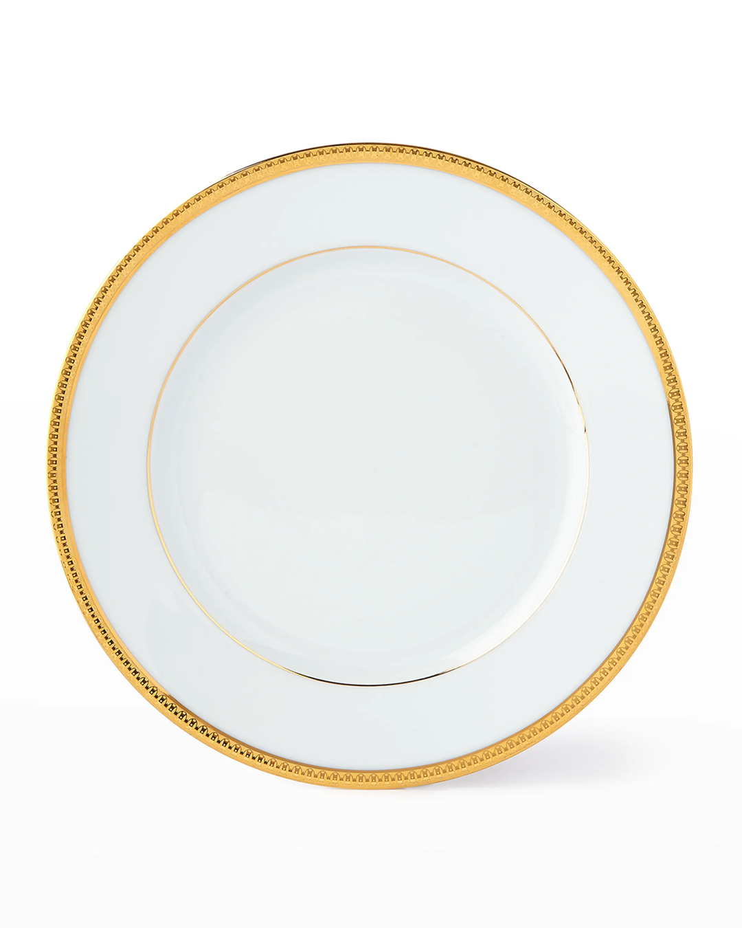 Symphonie Dinner Plate White and Gold