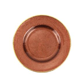 Metallic Glass Copper Salad Plate Set of 4