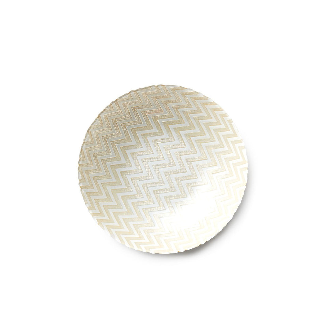Chevron Pearl Serving Bowl Small
