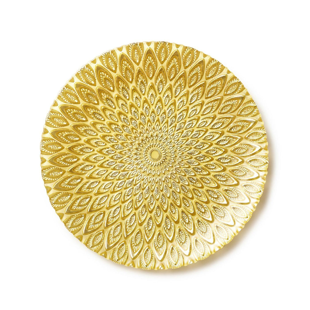 Peacock Cream Salad Plate Set of 7