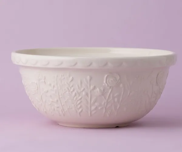 In The Meadow S12 Rose Mixing Bowl 11.75" Cream
