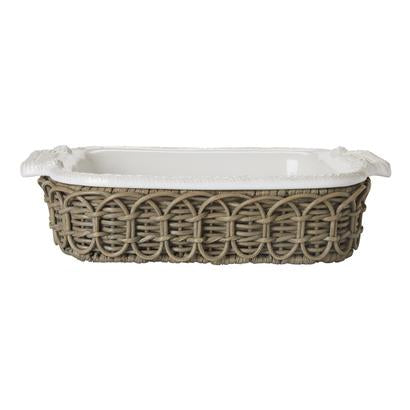 Square baker caddy- greywash