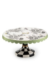 Butterfly Toile Large Pedestal Platter